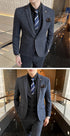Elegant Single-Breasted Three-Piece Suit for Business, Weddings, and Best Man Attire - Comfortable British Style for Men
